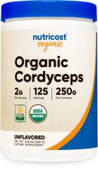 nutricost organic cordyceps 250 grams bottle