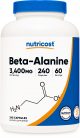 nutricost beta alanine 240 capsules 60 servings bottle