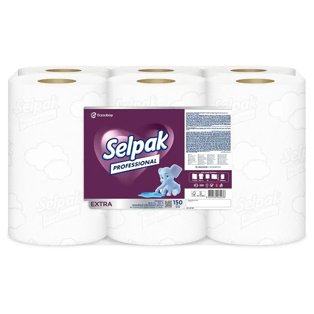 Selpak Professional Extra Sensörlü Havlu, 19.5 Cm, 150 Metre