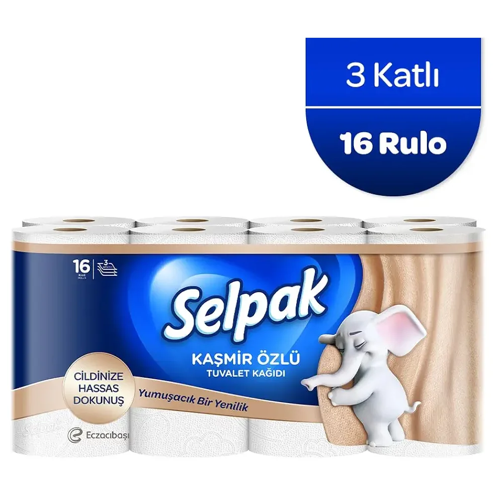 Selpak Kaşmir Katkılı Tuvalet Kağıdı 16'lı