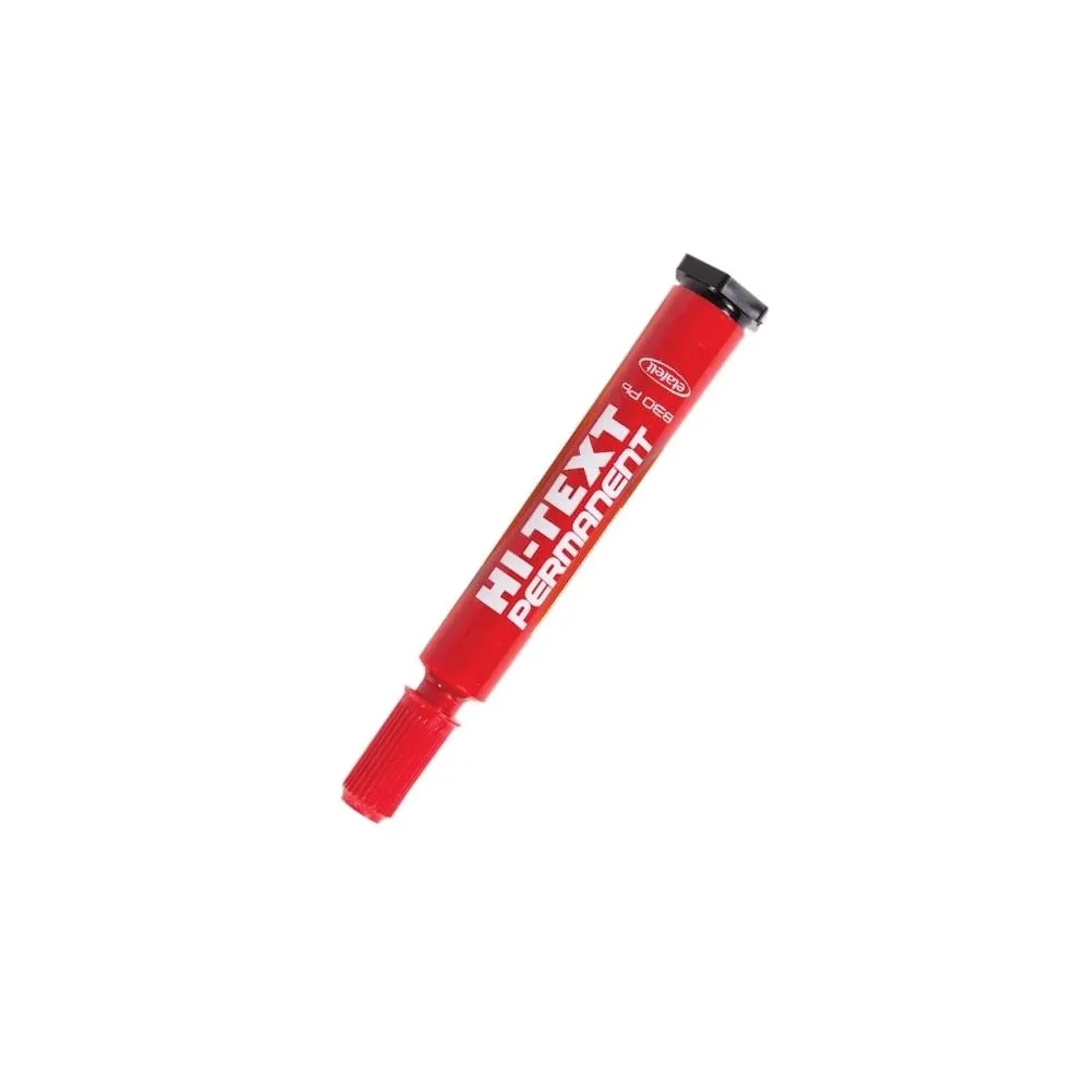 Hi-Text Permanent Marker Yuvarlak Uç Kırmızı 830pb
