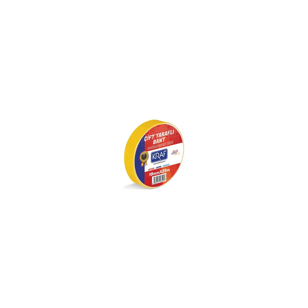Kraf Çift Taraflı Bant 19MM X 25M 2519G