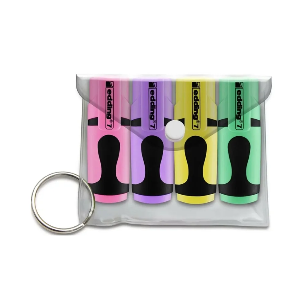 Edding Mini Fosforlu Kalem 4 Renk Pastel