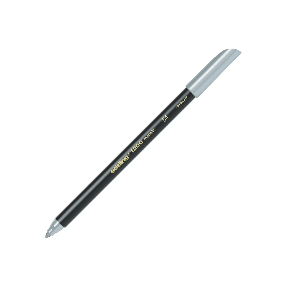 Edding Grafik Kalemi E-1200 Metalik Gümüş