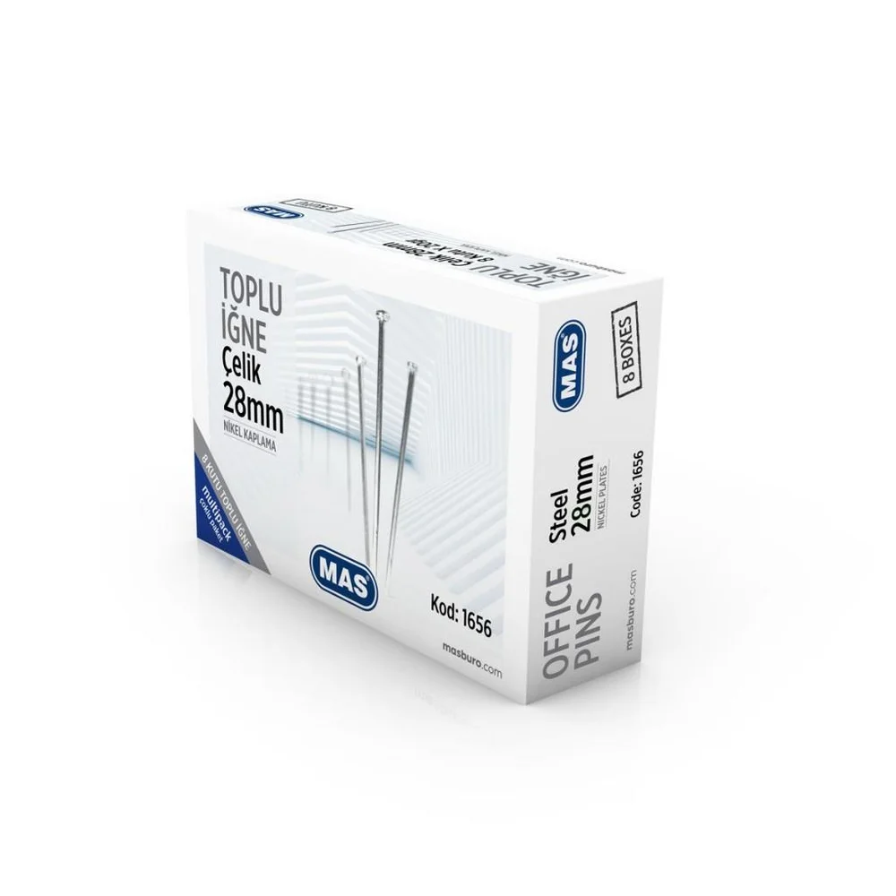 Mas 330 Toplu İğne 20 Gr Nikelli 28 mm