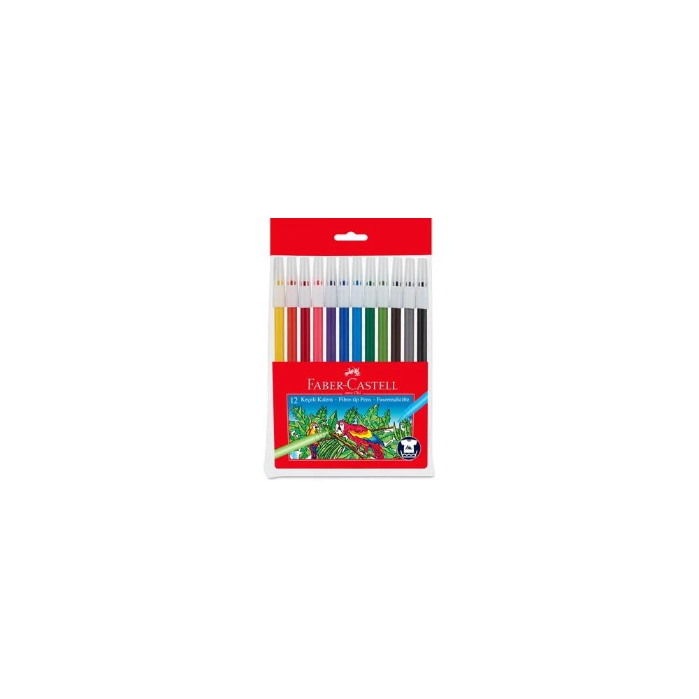 Faber Castell Yıkanabilir Keçeli Kalem 12 Renk