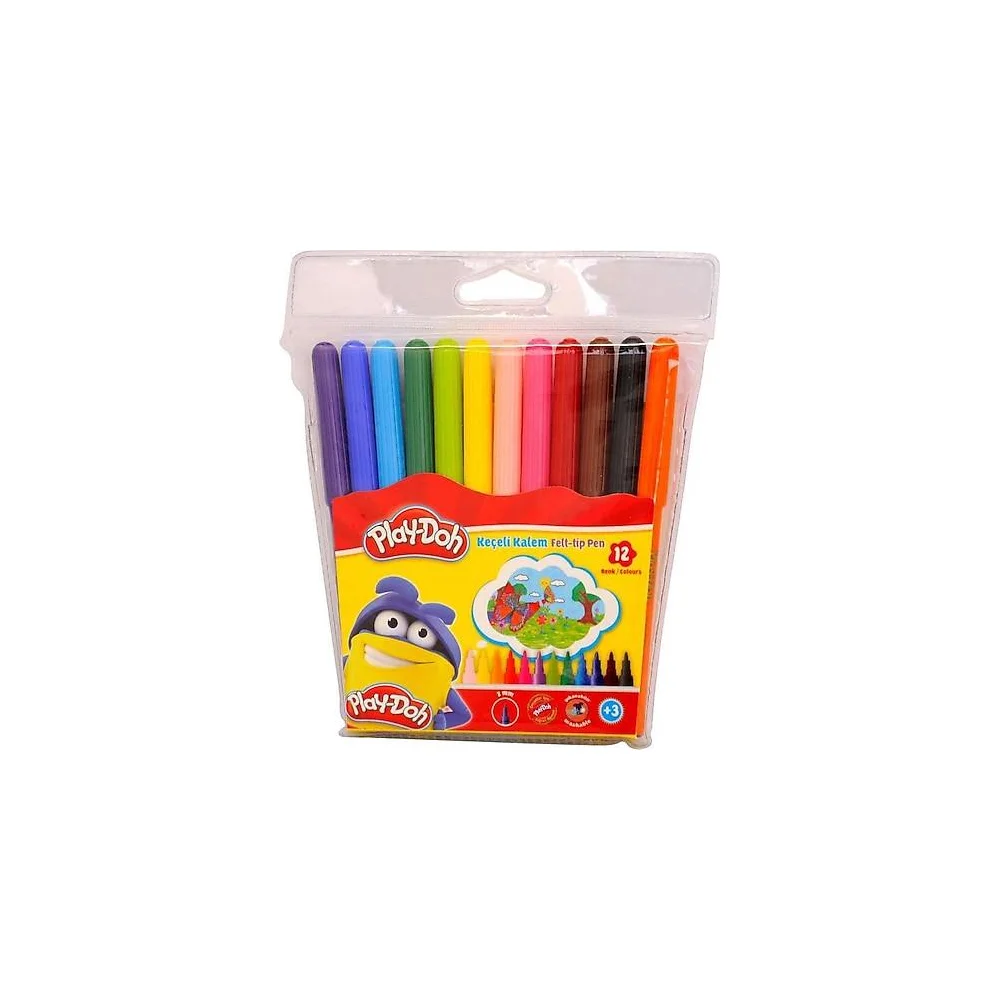 Play-doh Keçeli Kalem Pvc 2mm 12 Renk