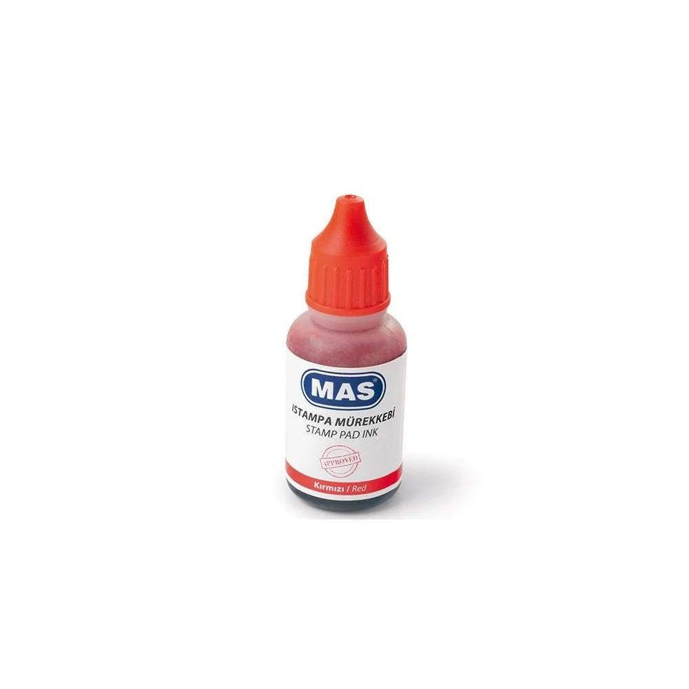 Mas Istampa Mürekkebi 20 ml Kırmızı