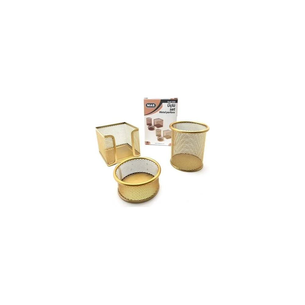 Mas 505 Perfore Üçlü Set - Gold