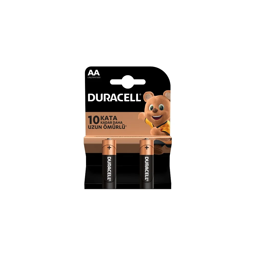Duracell Alkaline AA Kalem Pil 1.5 V 2 Adet