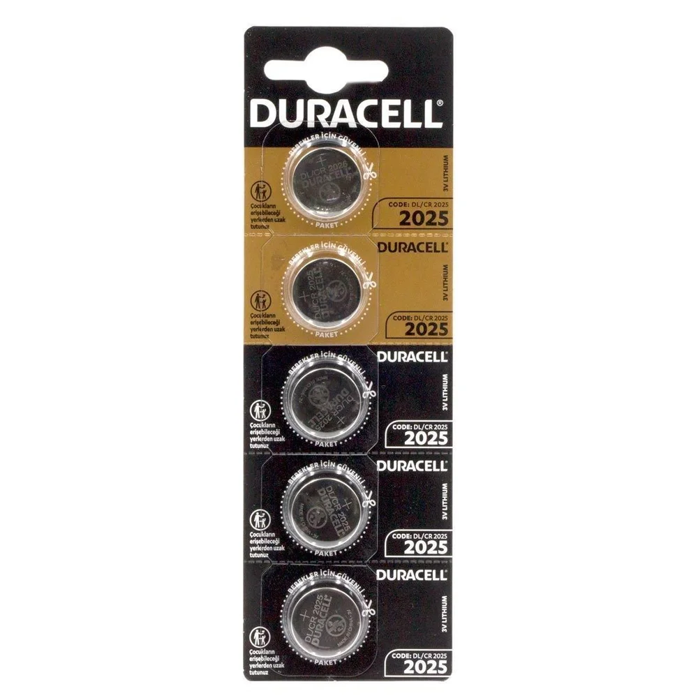 Duracell Düğme Pil 2025 3V 5'li