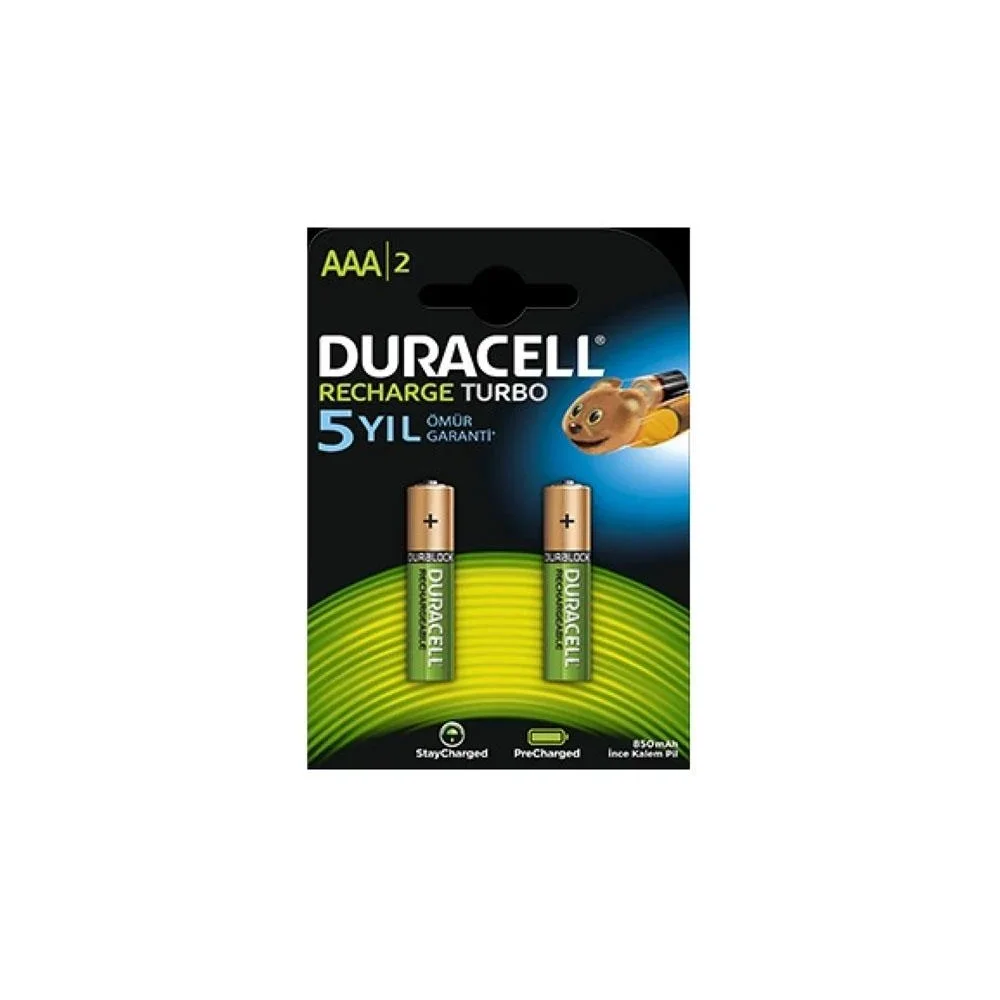 Duracell Şarj Edilebilir AA Pil 2500 Mah 1.2V 2'li