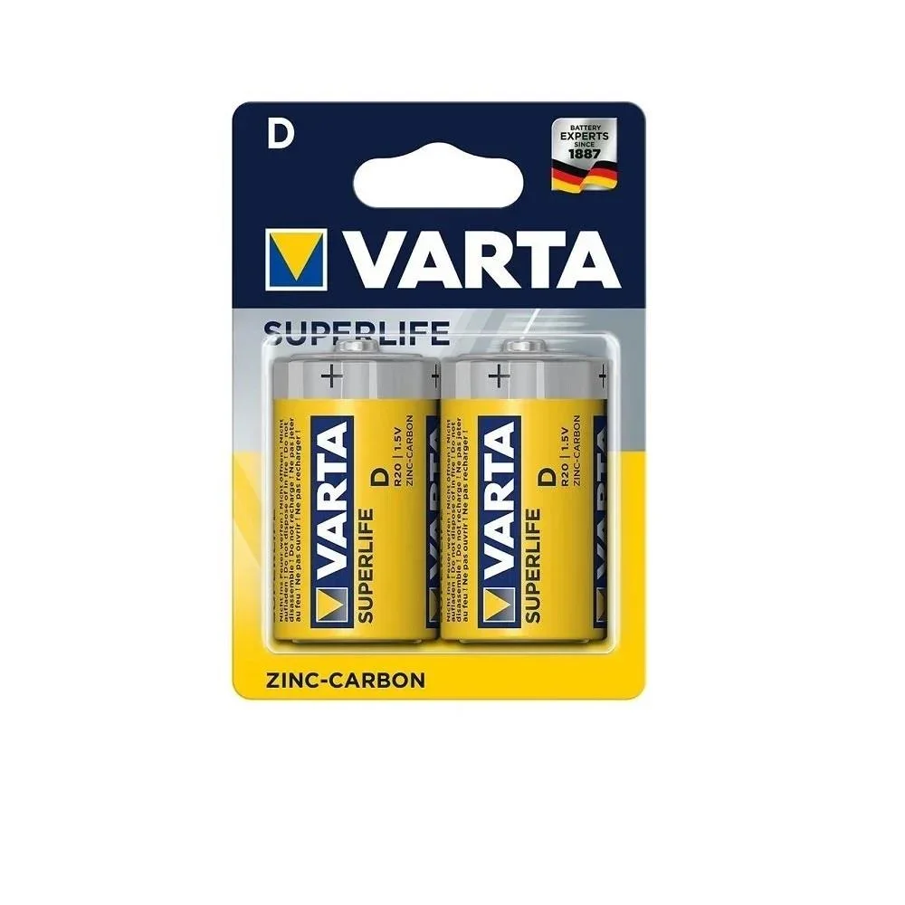 Varta Superlife Çinko Pil D Büyük Boy