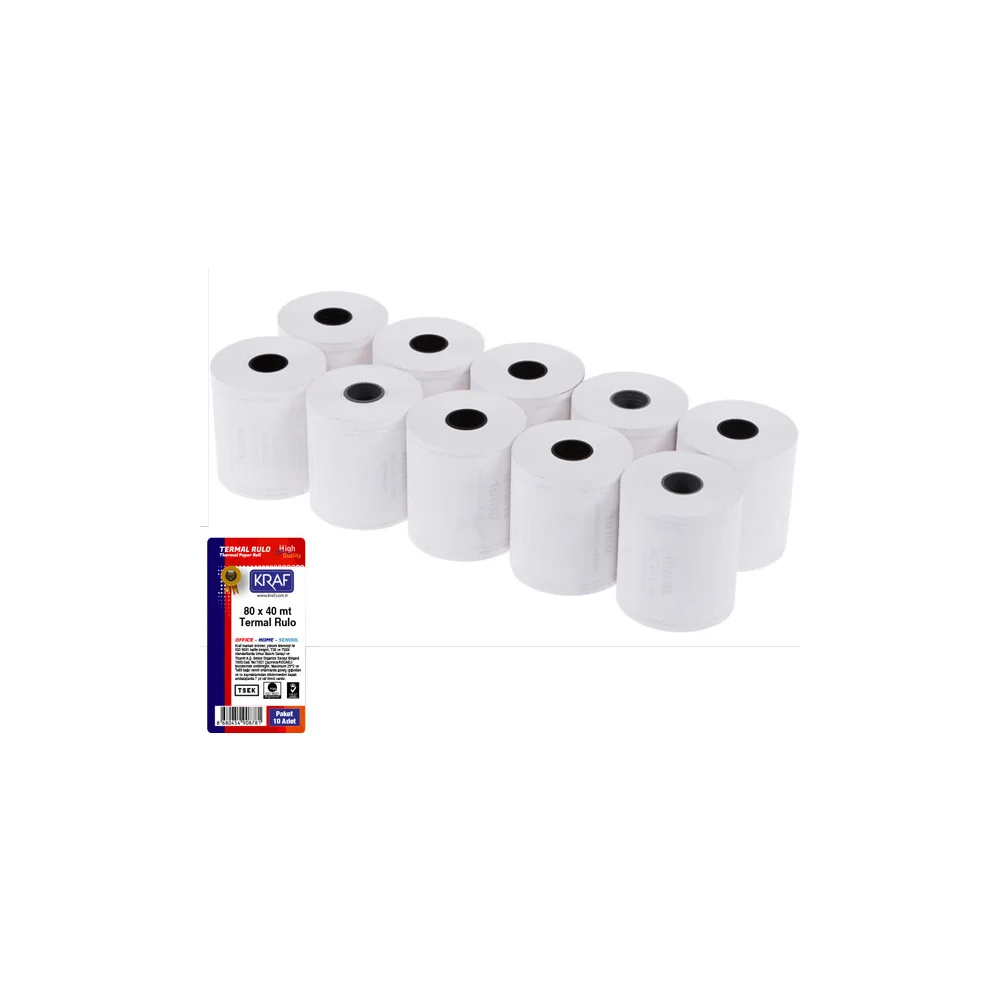 Kraf Termal Rulo 80mm X 40m - 10 Adet
