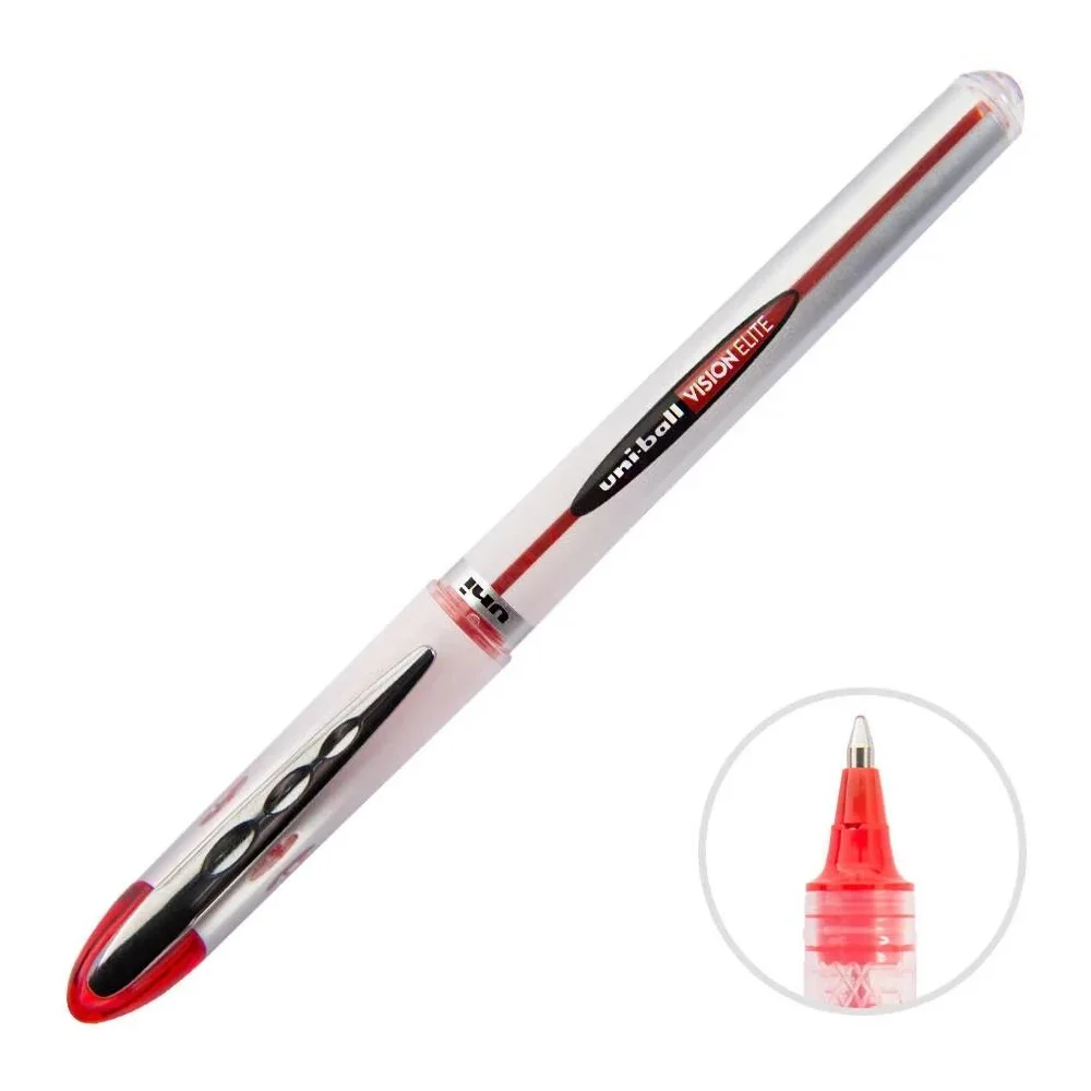 Uniball UB-200 Roller Kalem Vision Elite Bilye Uç 0.8 MM Kırmızı