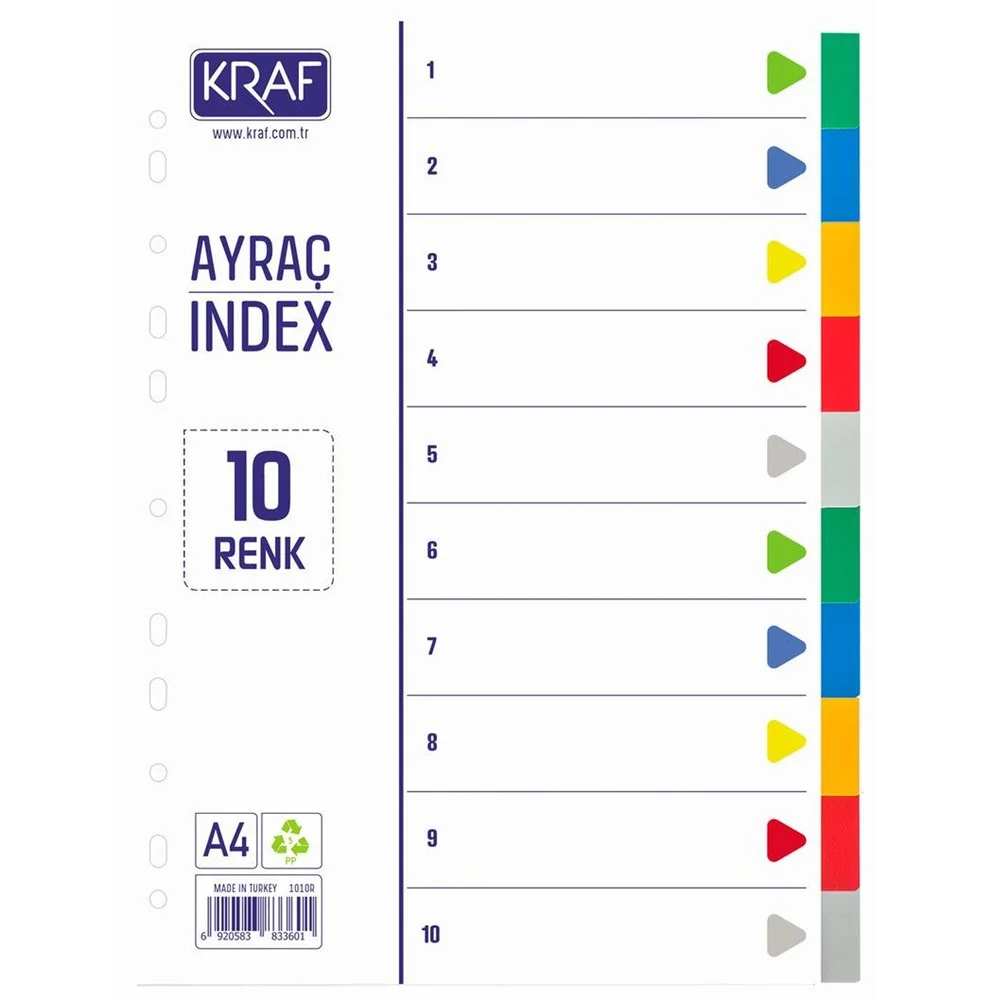 Kraf Seperatör 10 Renk 1010R