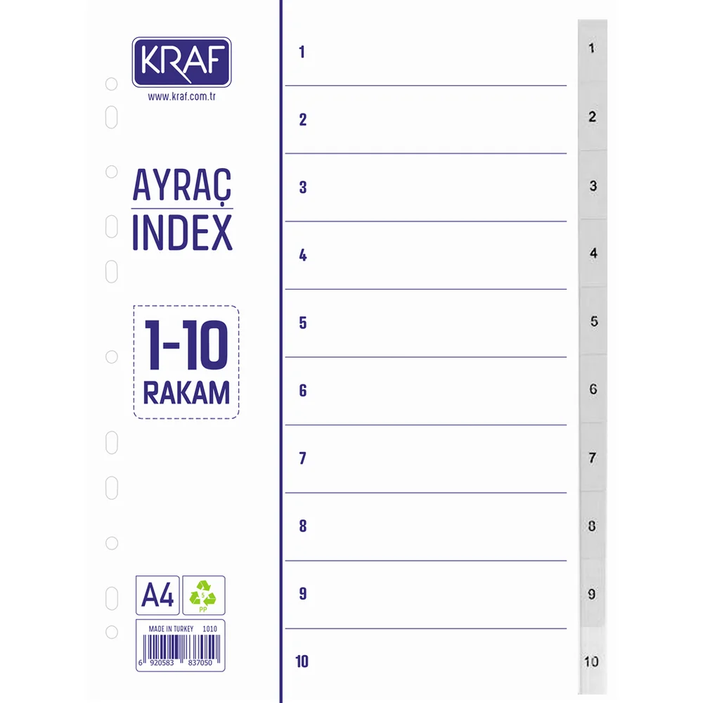 Kraf Seperatör 1-10 Rakam 1010