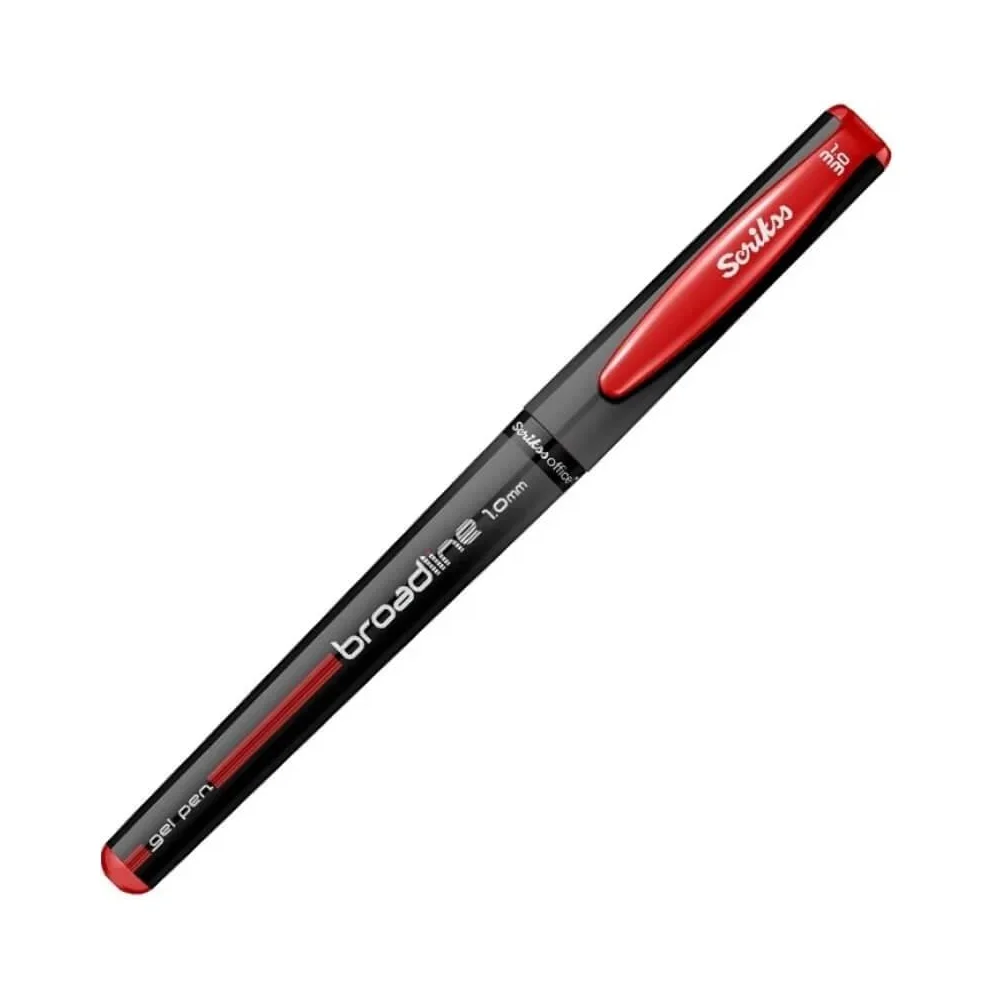 Scrikss Broadline Jel Kalem Kırmızı 1.0 mm