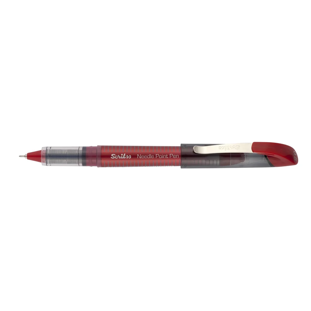 Scrikss NP-68 İğne Uç 0.5 mm Kırmızı Tükenmez Kalem