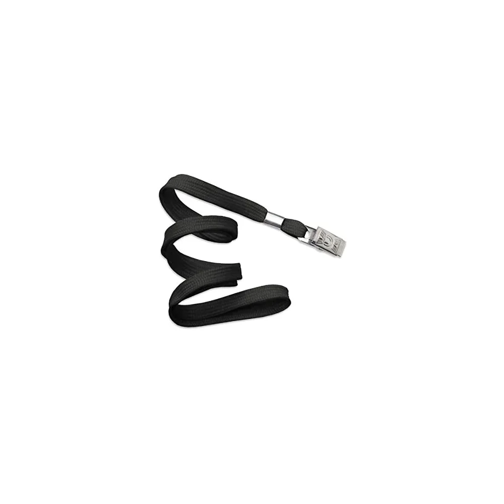 Kraf Kart Askı İpi Metal Klips Siyah 510G
