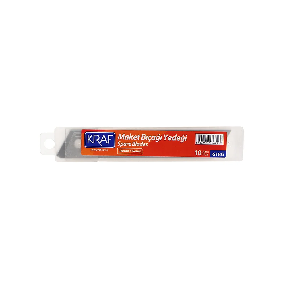 Kraf Maket Bıçağı Yedeği Geniş 10 Lu 618g
