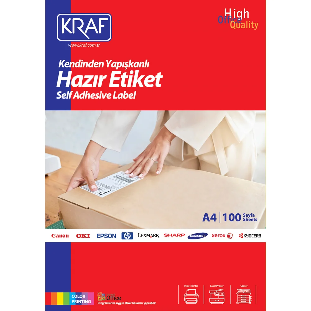 Kraf Laser Etiket KF-2510 105 X 56 mm