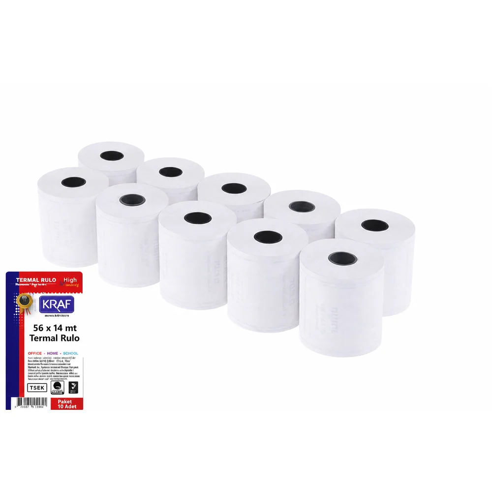 Kraf Pos Rulosu Termal 56mm X 14m - 10 Adet