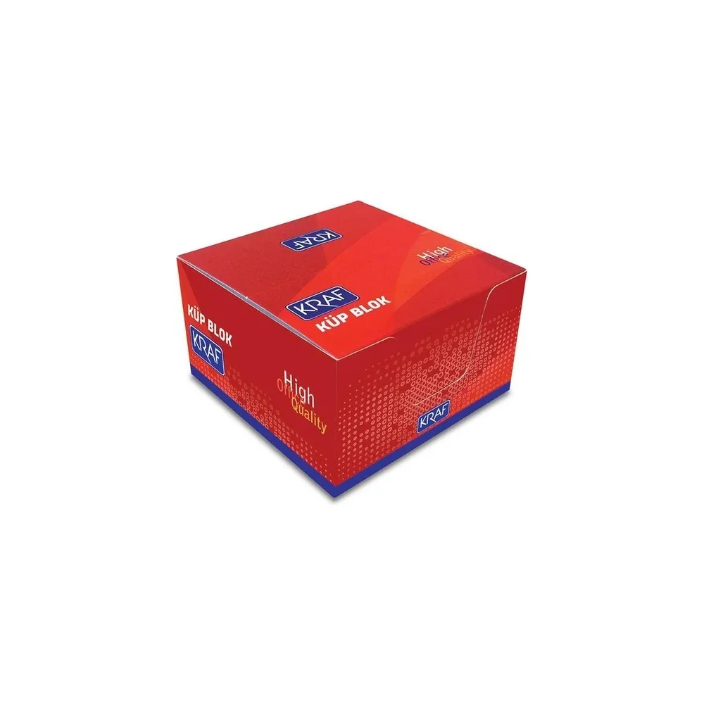 Kraf Küp Blok Beyaz 8x8 Cm 115 G