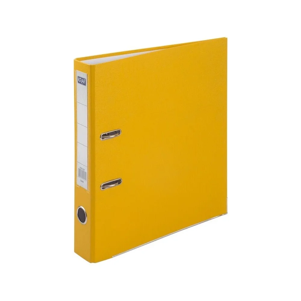 Kraf Plastik Klasör Dar - Sarı