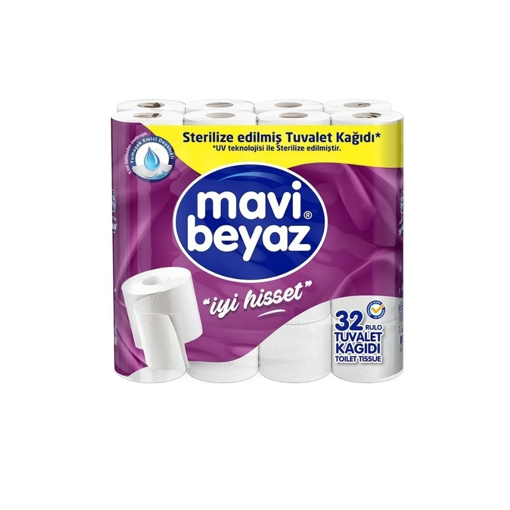 Mavi Beyaz Tuvalet Kağıdı 32'li