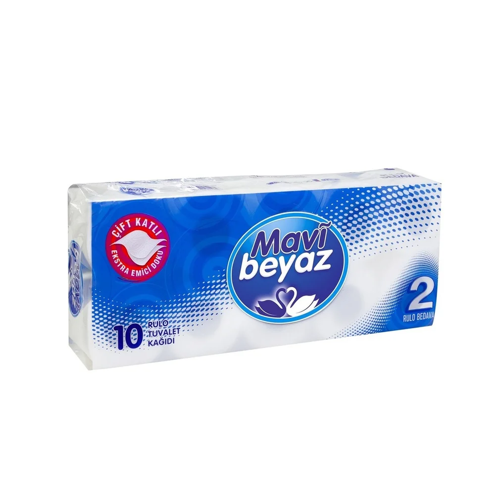Mavi Beyaz Tuvalet Kağıdı 10 Lu