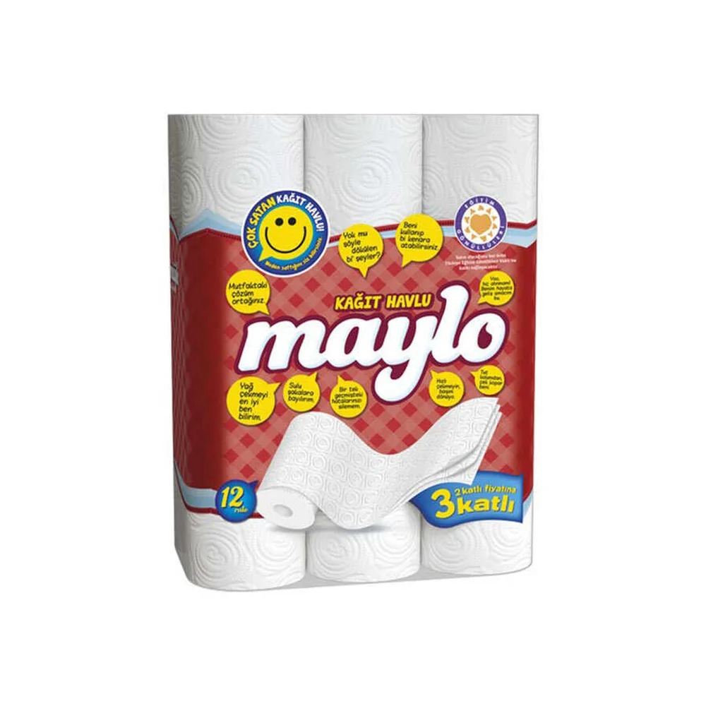 Maylo Kağıt Havlu 3 Katlı 12'li