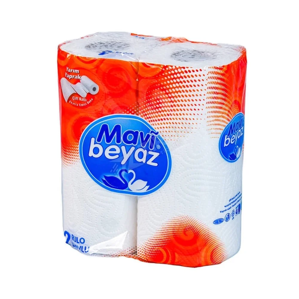 Mavi Beyaz Kağıt Havlu 2'li