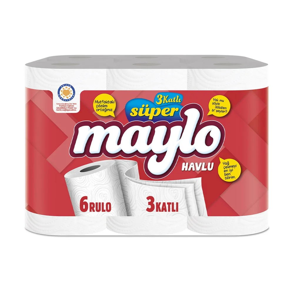 Maylo Kağıt Havlu 3 Katlı 6'lı
