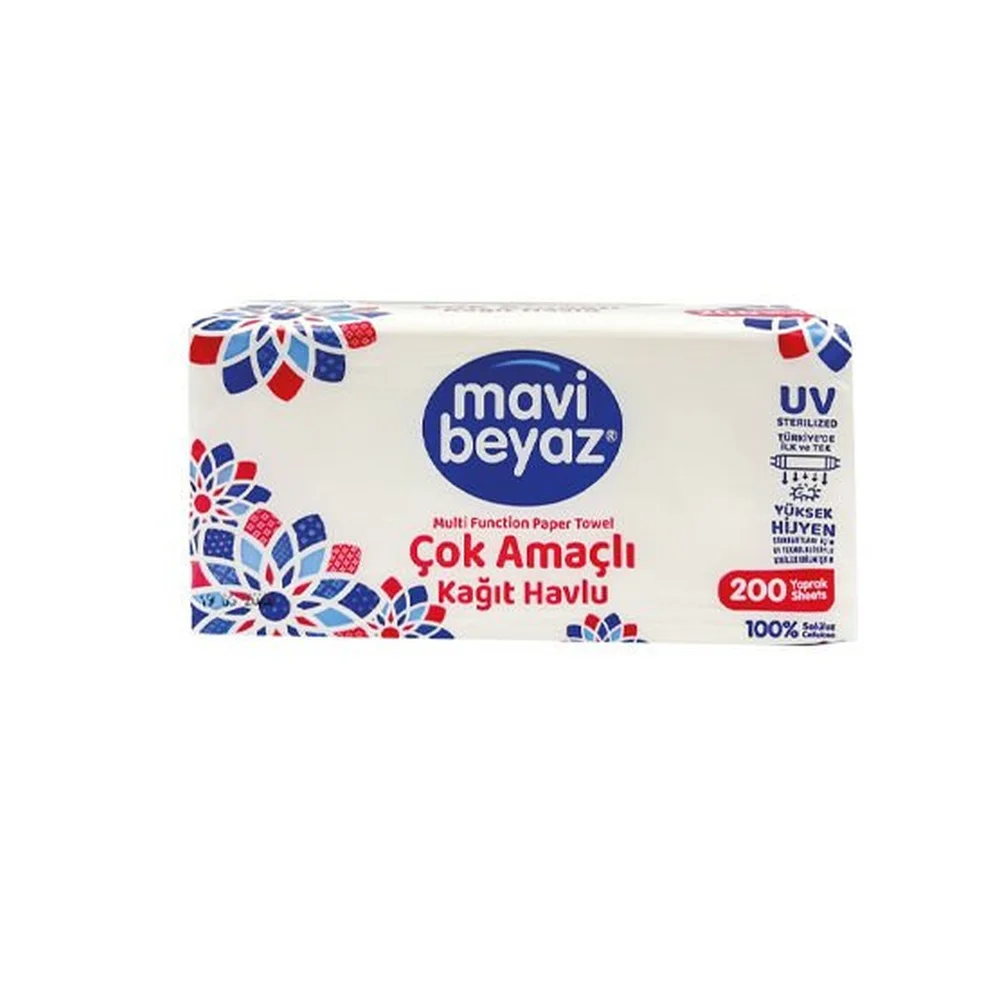 Mavi Beyaz Çok Amaçlı Havlu 200'lü