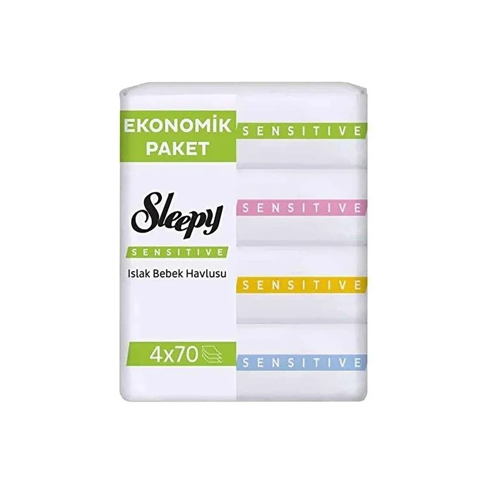 Sleepy Islak Havlu Sensitive 4x70'li