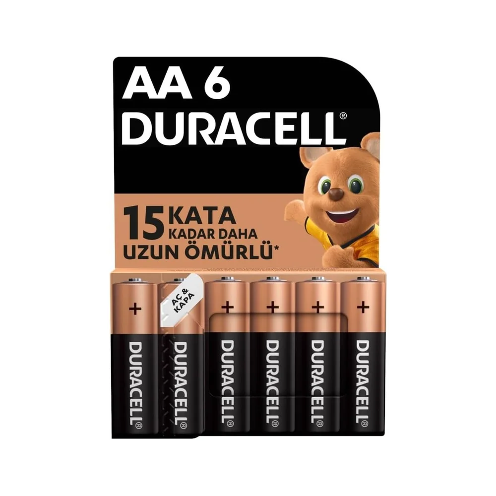 Duracell Basic Kalem Pil 6'Lı Aa