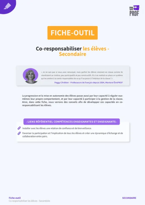 Co-responsabiliser les élèves