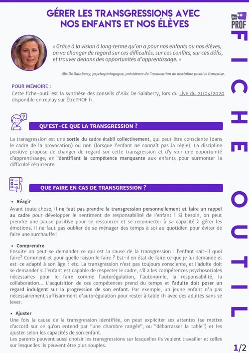 Gérer les transgressions