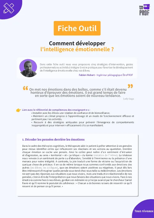 Comment développer l'intelligence émotionnelle ?