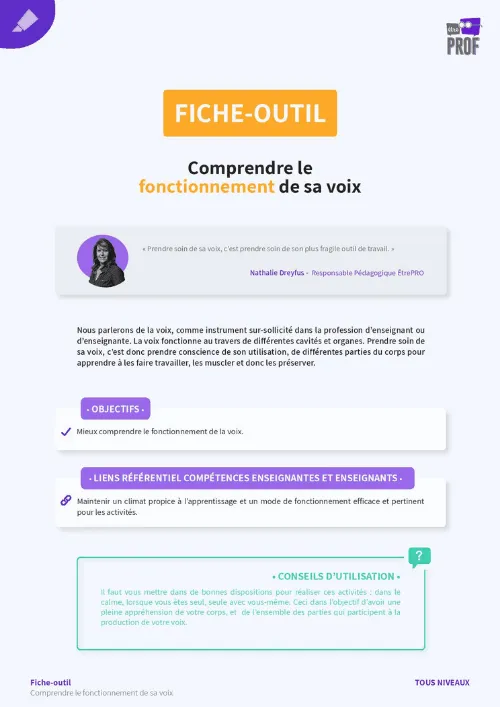 Comprendre le fonctionnement de sa voix