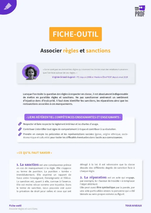 Associer règles et sanctions