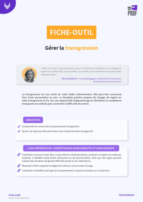 Gérer la transgression 