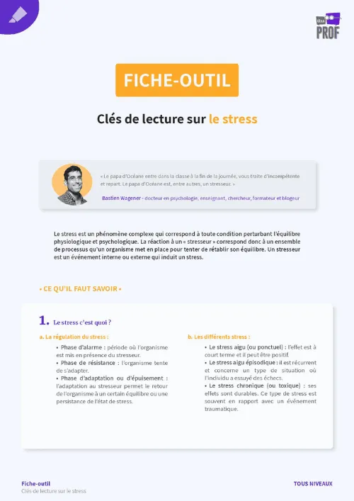 Clés de lecture sur le stress