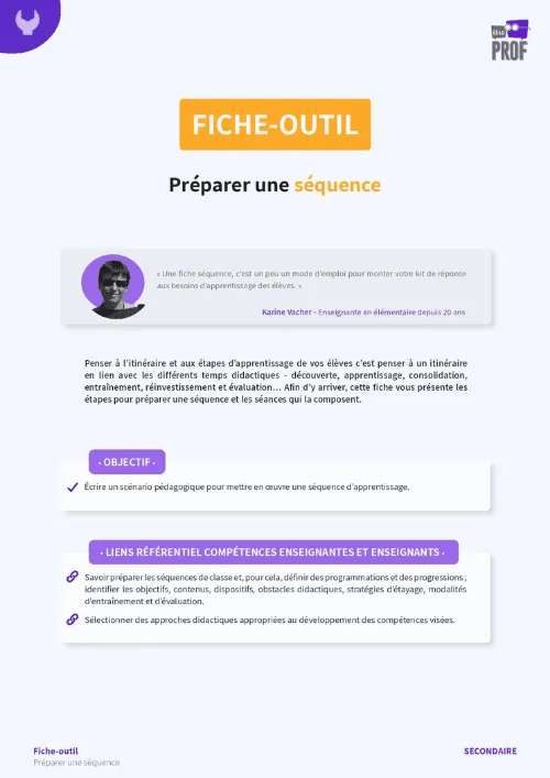 Préparer une séquence