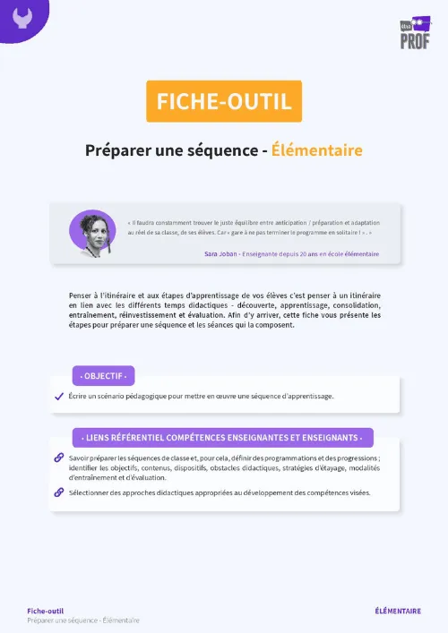 Préparer une séquence