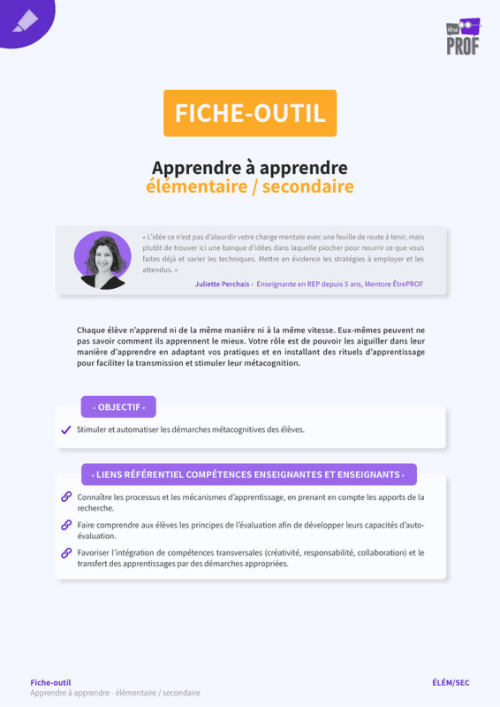 Apprendre à apprendre