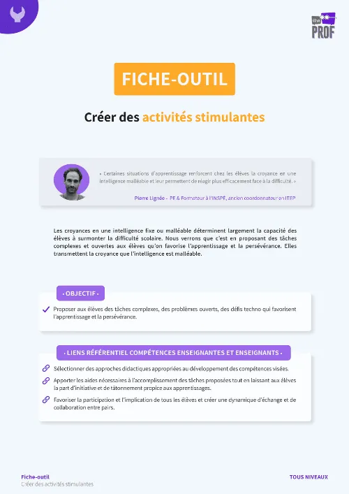 Créer des activités stimulantes