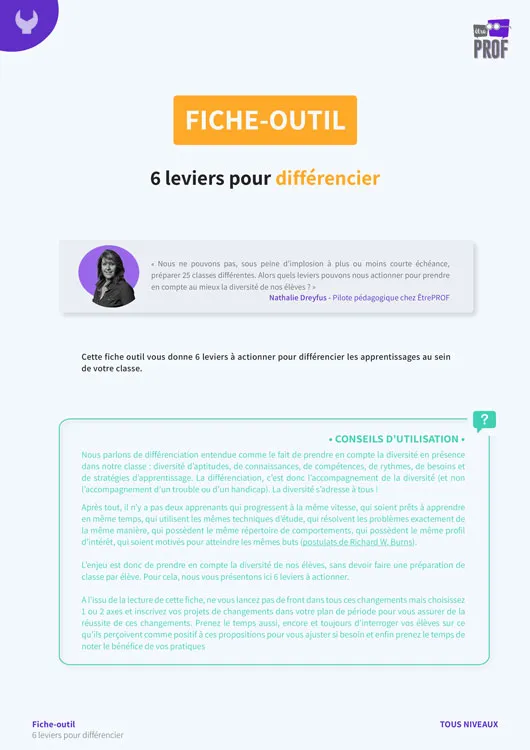 6 leviers pour différencier