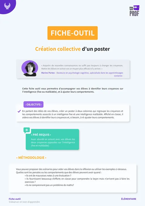 Créer un poster sur l'intelligence